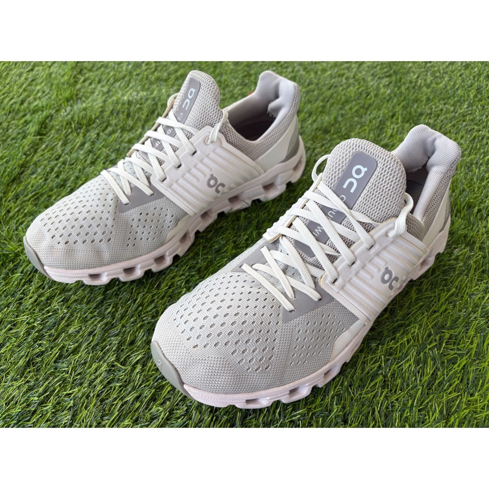 On Running Cloudswift Glacier White Running Shoes 41.99579 Women Size 9.5 Mens 8